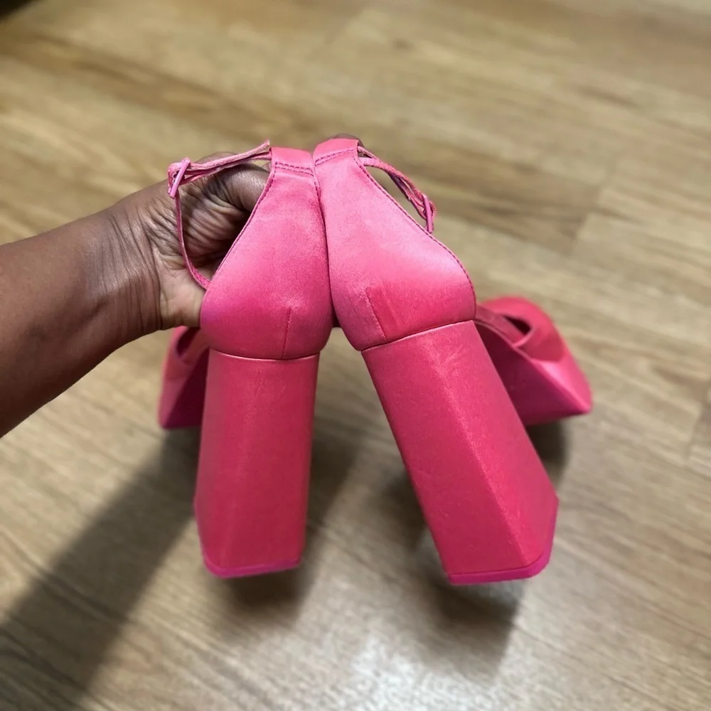Zara pink platform shoes